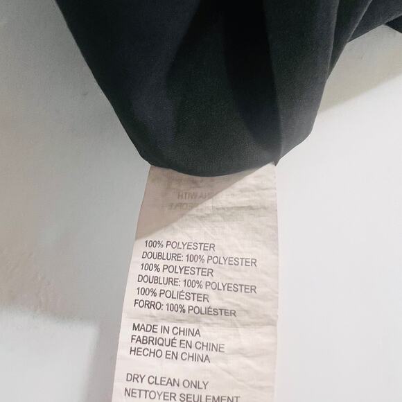 Derek Lam Metallic One Shoulder Pleated Dress Size Black Silver Size EU 36 - Picture 9 of 12